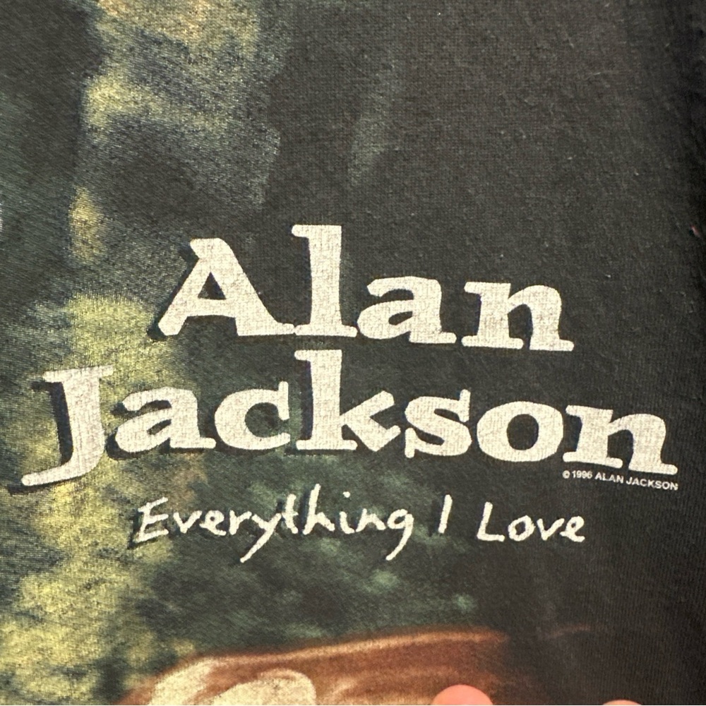 Vintage 1996 Alan Jackson “Everything I Love” Shirt - Picture 3 of 6